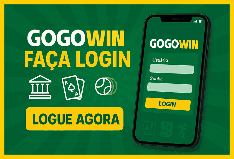 Imagem destacando login seguro na GOGOWIN para novos usuários
